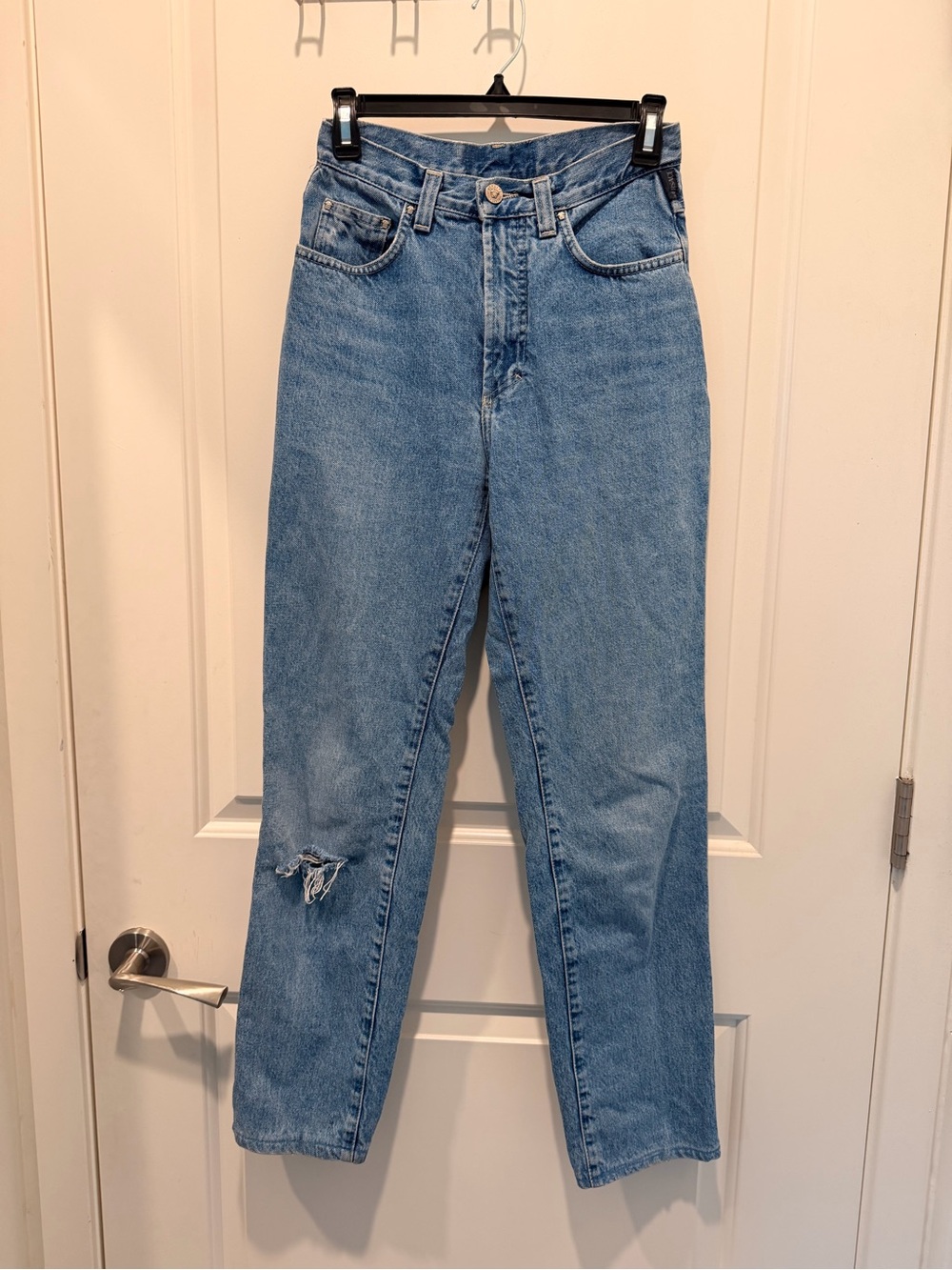 Versace Jeans Couture Vintage Medusa Button Straight Leg Denim Jeans Size 26